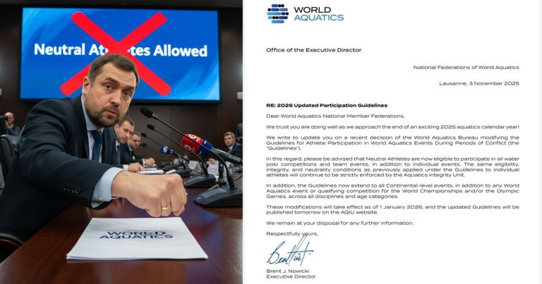 Украина готовит протесты: Федерация водного поло требует отменить решение World Aquatics